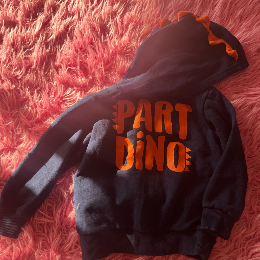Carter's Black and Orange Dino Sweater